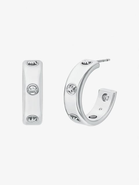 MICHAEL KORS Logo Huggie Earrings