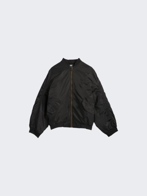 adidas X Willy Chavarria Satin Bomber Jacket Black