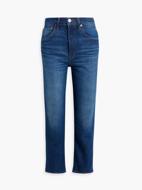 RE/DONE 70s cropped high-rise slim-leg jeans