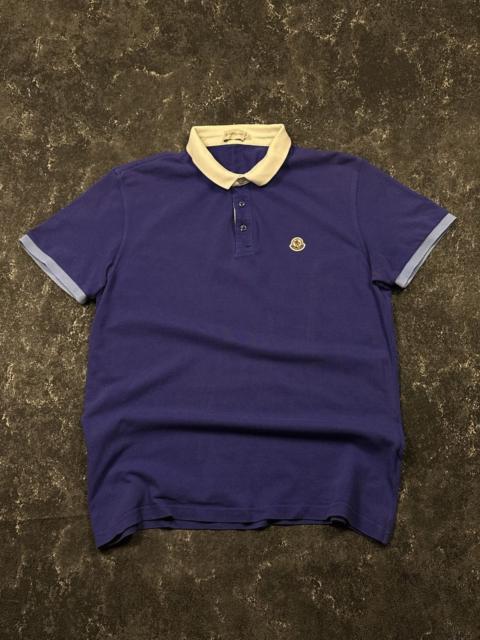 Moncler Moncler Purple Short Sleeve Polo T Shirt Small Logo Size L