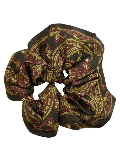 SAINT LAURENT Saint Laurent Paisley-print Silk Scrunchie