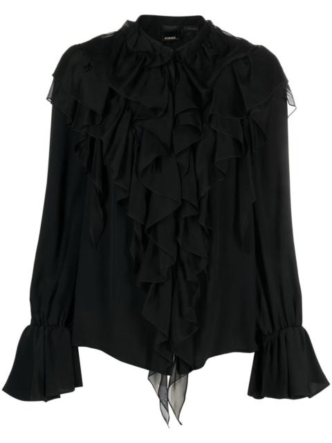 PINKO ruffled long-sleeves blouse