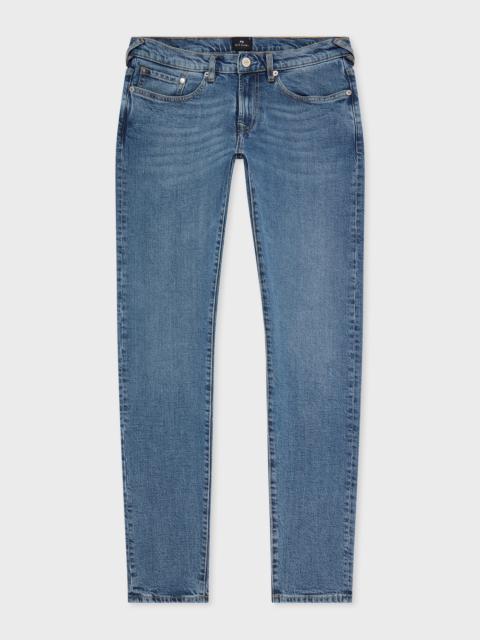 Paul Smith Tapered-Fit Blue-Wash 'Blue Black Stretch' Jeans