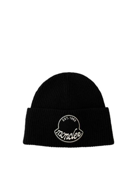 Moncler Logo knitted beanie