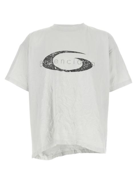 Balenciaga Men Crinkled Effect T-Shirt
