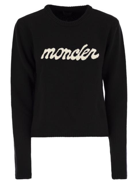 Moncler Moncler Women Logo Wool And Cashmere Jumper