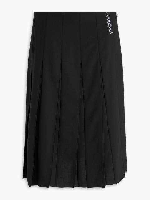 Marni Pleated woven skirt