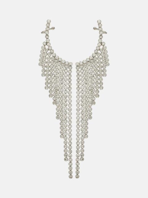 rabanne Embellished drop earrings