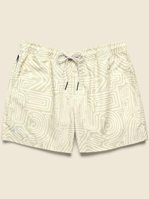 OAS 5" Swim Trunks - Cream Golconda