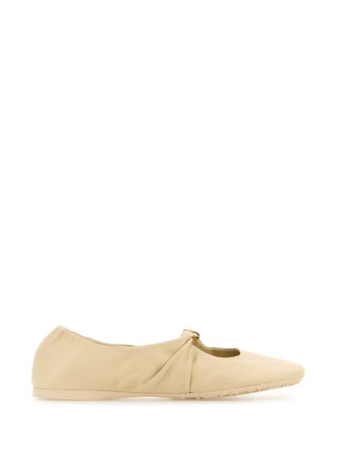 Loewe Loewe Women Cream Nappa Leather Pebble Ballerinas