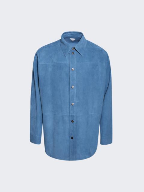 Bottega Veneta Long Sleeve Shirt Aegean Blue