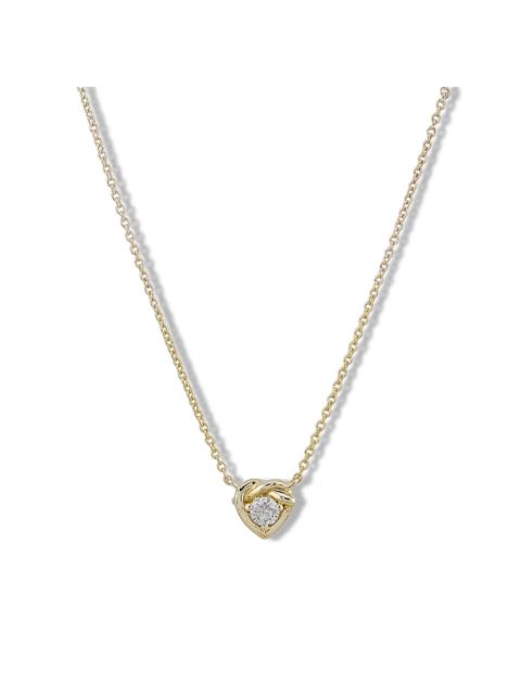 STONE AND STRAND Tie The Knot Diamond Necklace