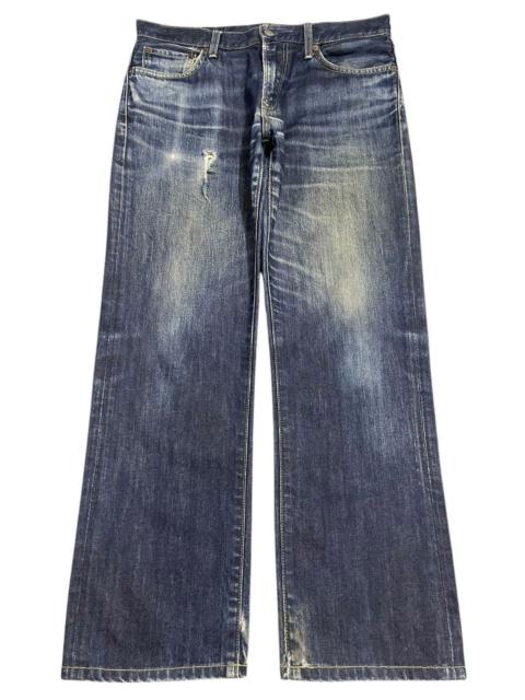 Other Designers Japanese Brand - Vintage Japanese Uniqlo Blue Faded Wash Style Loose Jeans