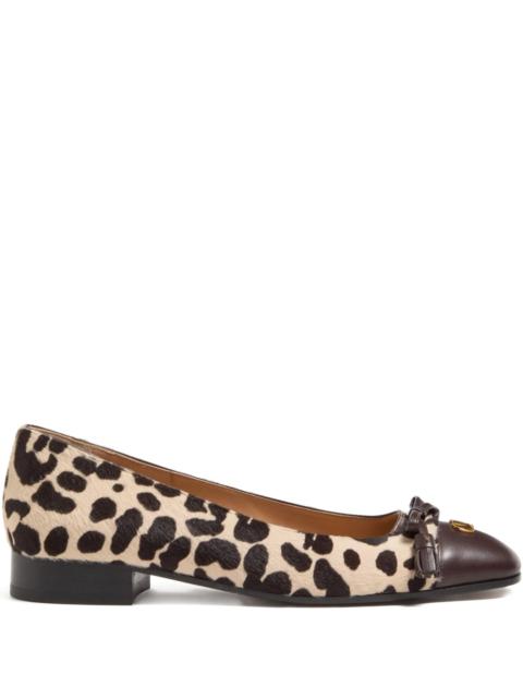 Valentino leopard print ballet flats