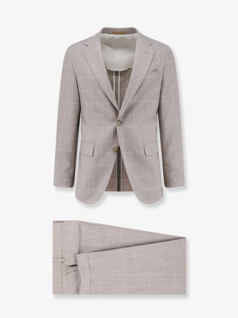BOSS Boss Heston Virgin Wool Suit Beige