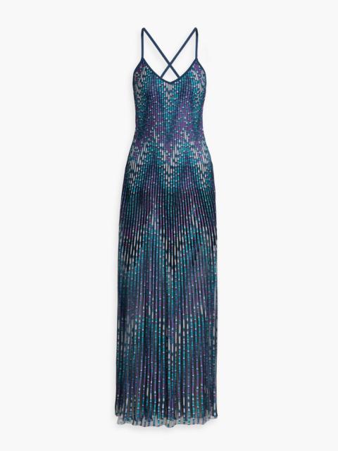 Missoni Ribbed jacquard-knit maxi slip dress