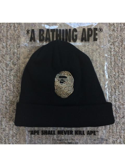 A BATHING APE® Bape Ape Head Swarovski Beanie