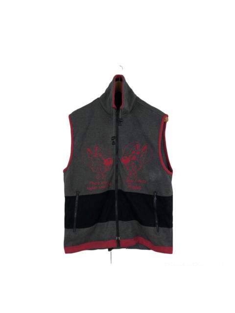 Other Designers Japanese Brand - JEAN LOUIS FRADER BIG LOGO ZIPPER VEST