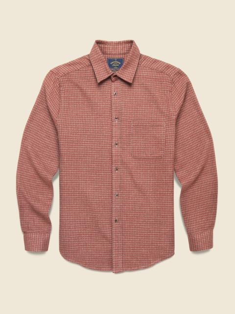 Portuguese Flannel Pied Poule Shirt - Clay
