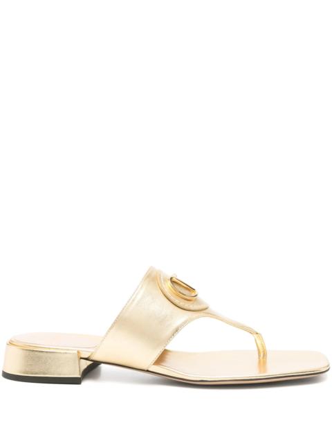 Valentino VLogo leather sandals