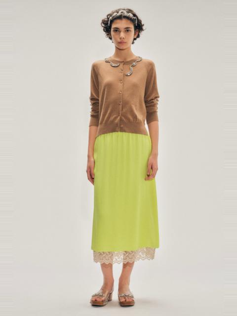 Simone Rocha Lace Trim Negligee Skirt