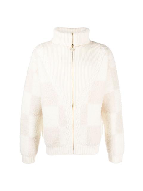 CASABLANCA checked bouclé cardigan