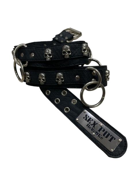 Other Designers Japanese Brand - SEX POT REVENGE SKULLS STUDDED RINGS PUNK BELT