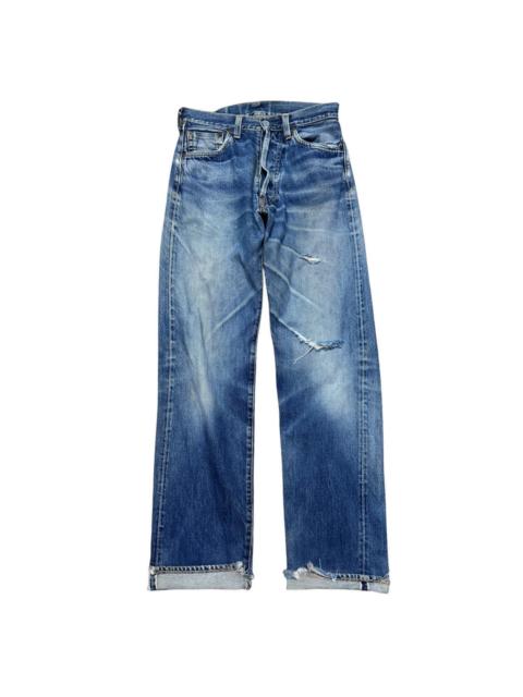 EVISU Vintage Evis Denim Selvedge Jeans Distressed