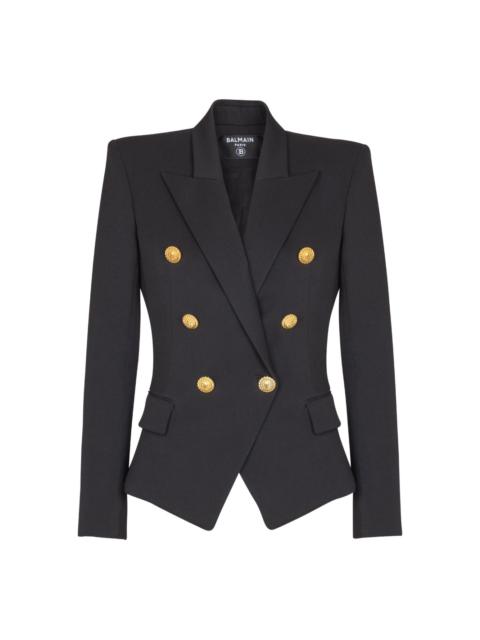 double-breasted fitted jacket