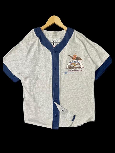 Other Designers Budweiser - VINTAGE 90s GREY BUDWEISER COWBOYS RAGLAN