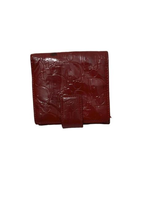 Christian Dior Monogram Patent Leather Small Bi-fold Wallet