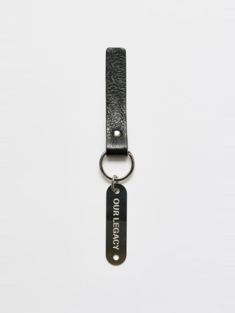 Our Legacy Ring Keyring Black Leather