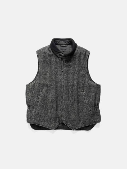 Engineered Garments LL Vest Wool Shaggy Twill Black