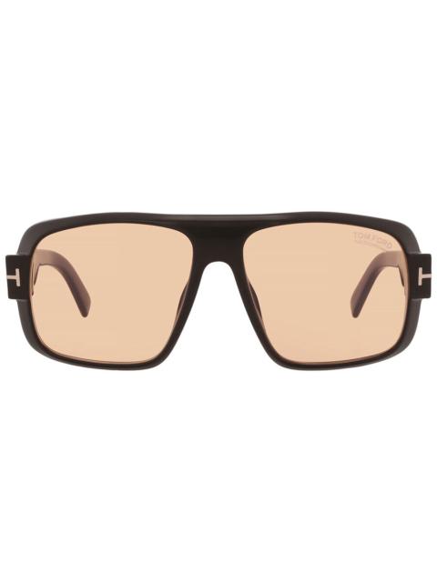 TOM FORD Tom Ford Brown Photochromatic Navigator Men's Sunglasses FT1101 01E 58