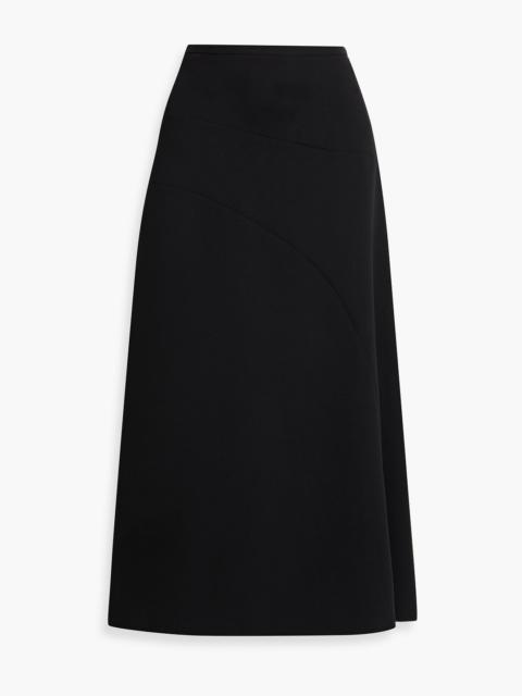 Victoria Beckham Draped crepe midi skirt