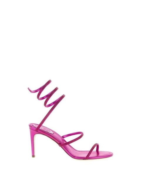 RENE CAOVILLA RENE CAOVILLA Fuchsia Cleo 80mm Sandals New & Authentic (Wom