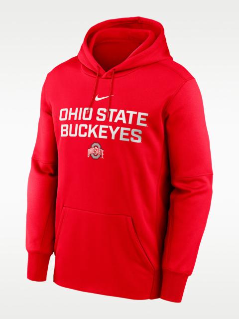 Nike Ohio State Team Stacked Men’s Nike Therma College Pullover Hoodie