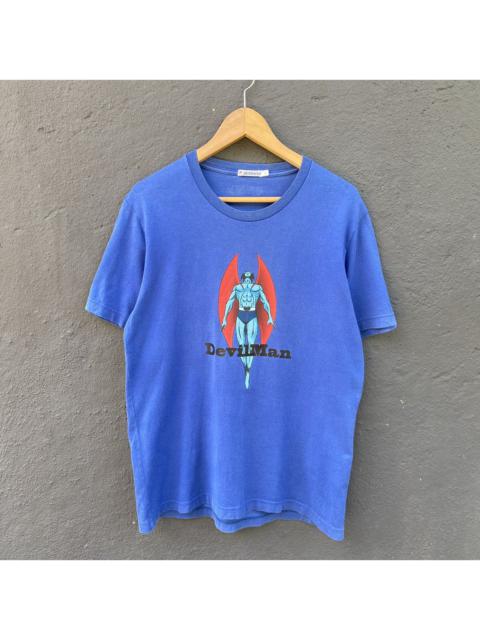 Other Designers Vintage - Thrashed Faded Devilman Dynamic Planning Anime Tee