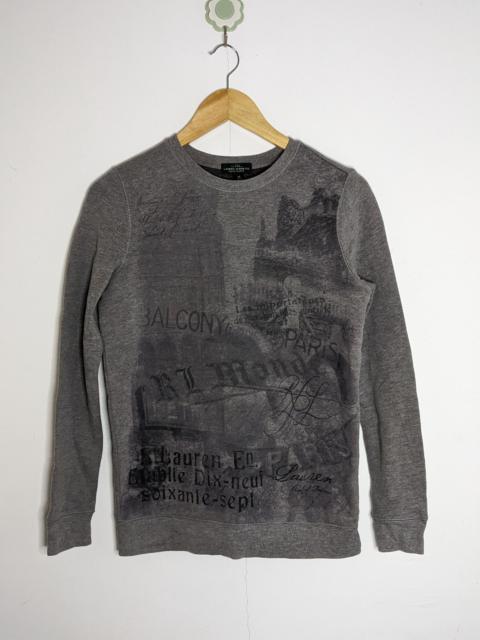 Vintage 90s Ralph Lauren Jeans Paris Gray Sweatshirt