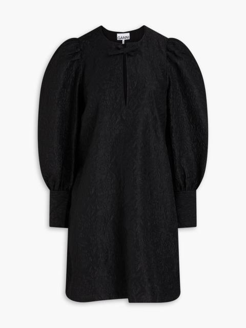 GANNI Cloqué mini dress
