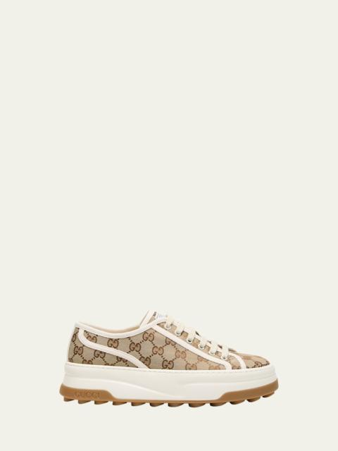 GUCCI GG Canvas Low-Top Platform Sneakers