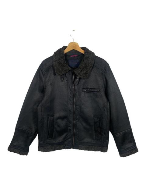 Other Designers Vintage - Vintage 90s Tommy Hilfger Sherling Collar Jacket M Size