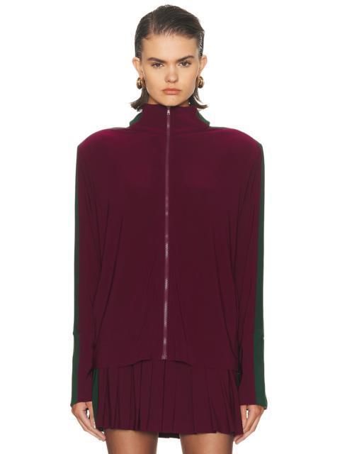 NORMA KAMALI Side Stripe Turtleneck Jacket