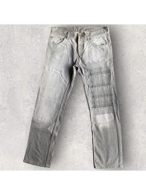 Helmut Lang Archive Embroidered Grey Fade Denim Low Waist Contour fFt