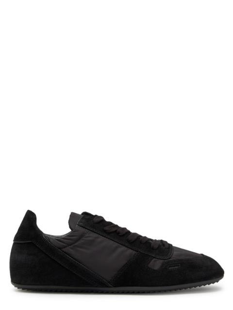 Rick Owens Rick Owens Panelled Nylon and Suede Sneakers