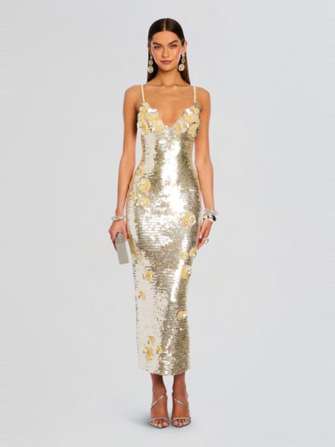 RETROFÊTE INES EMBROIDERED DRESS