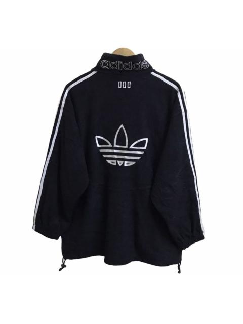 adidas Vintage 90s adidas biglogo embroidery fleece sweater fullzip