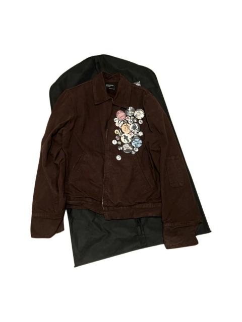 Flooded pin canvas assemblage work jacket