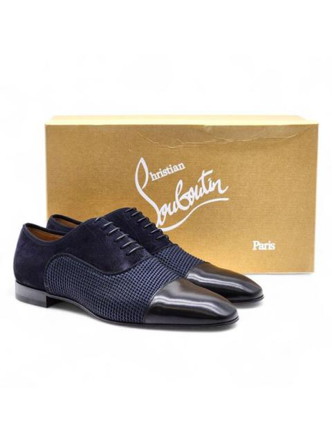 Christian Louboutin Christian Louboutin Greggo Leather and Suede Oxford Shoes - Blue EU 43 / US 10