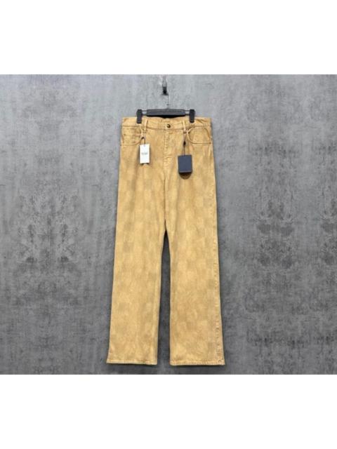 Louis Vuitton Louis Vuitton Damier Pattern Jeans with Embroidered Logo